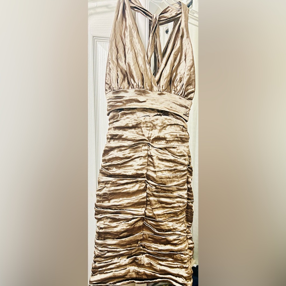 Nicole Miller Bronze Cocktail Dress